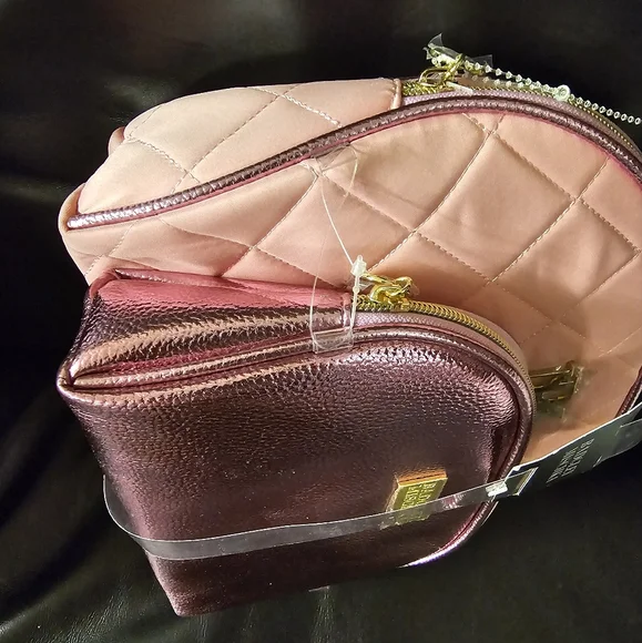 Badgley Mischka Cosmetics Bag Set Includes travel bottle NWT - Picture 5 of 7